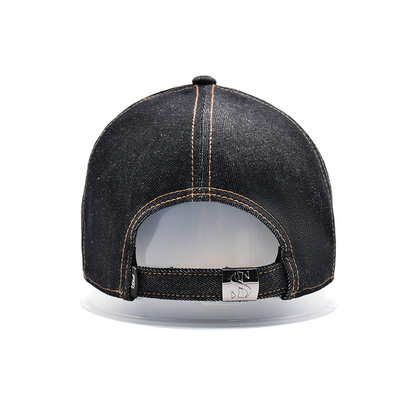Profil construit bonnet de base-ball brodé couleur personnalisée denim bande de sueur
