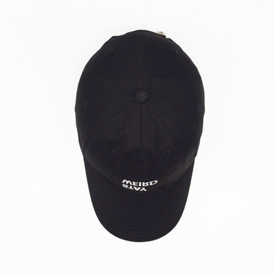 Casquette de baseball à profil non structuré sur mesure avec bande de sueur en coton et tissus à couture correspondante