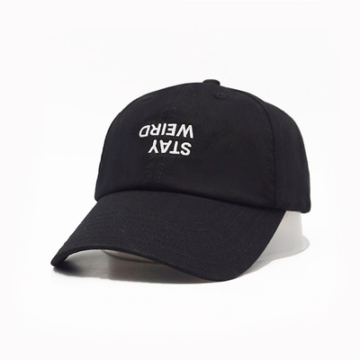 Casquette de baseball à profil non structuré sur mesure avec bande de sueur en coton et tissus à couture correspondante