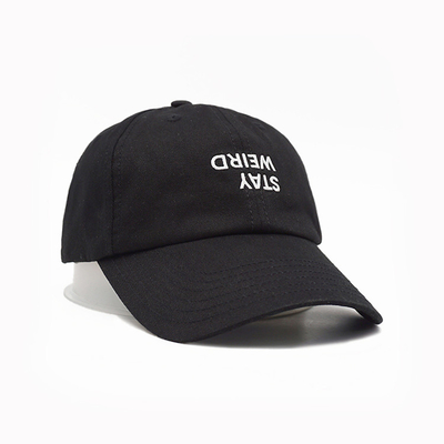 Casquette de baseball à profil non structuré sur mesure avec bande de sueur en coton et tissus à couture correspondante