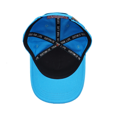 bande de sueur en coton personnalisable cinq panneaux bonnet de base-ball avec ceinture réglable et coutures renforcées