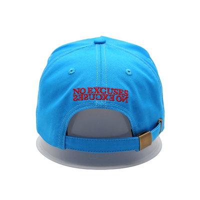 bande de sueur en coton personnalisable cinq panneaux bonnet de base-ball avec ceinture réglable et coutures renforcées