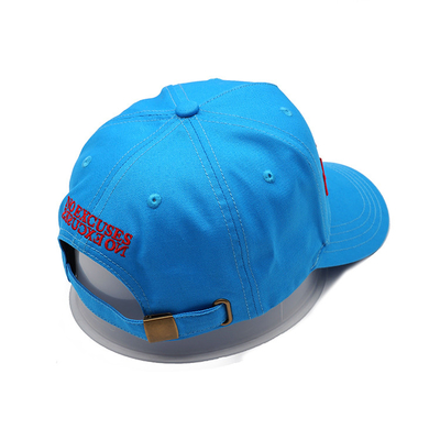 bande de sueur en coton personnalisable cinq panneaux bonnet de base-ball avec ceinture réglable et coutures renforcées