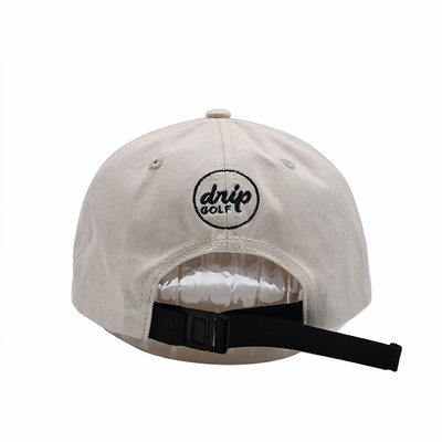 Casquette de base-ball brodée sur mesure avec sangle réglable et boucle métallique