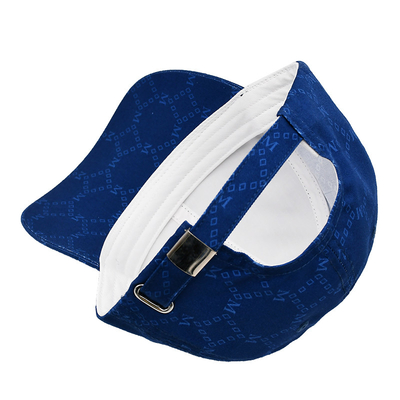 Casquettes Jacquard personnalisées avec visière incurvée et sangle réglable avec yeux brodés correspondant à la couleur du tissu