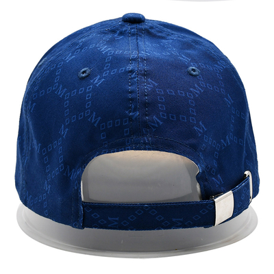 Casquettes Jacquard personnalisées avec visière incurvée et sangle réglable avec yeux brodés correspondant à la couleur du tissu
