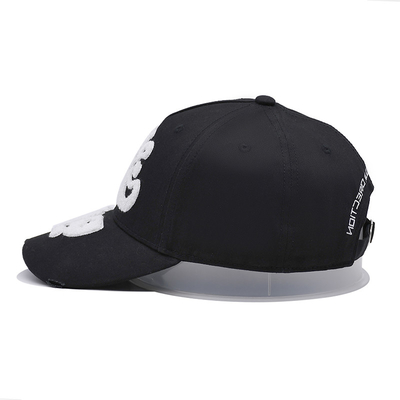 Chapeau de baseball brodé à la serviette avec bord incurvé et boucle métallique personnalisée