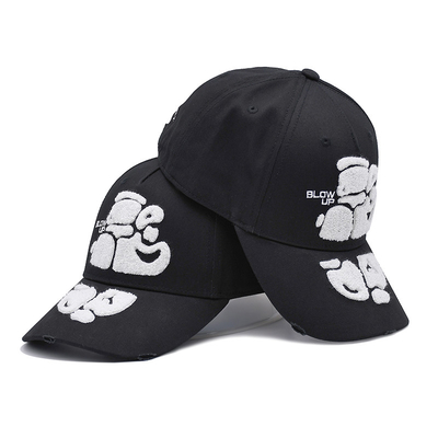 Chapeau de baseball brodé à la serviette avec bord incurvé et boucle métallique personnalisée