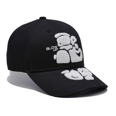 Chapeau de baseball brodé à la serviette avec bord incurvé et boucle métallique personnalisée