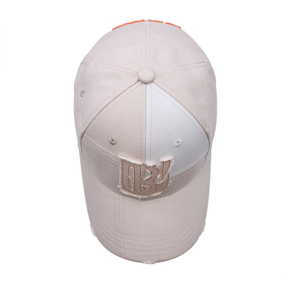 Caps de baseball personnalisés de saison entière Caps de baseball blancs avec un savoir-faire détaillé