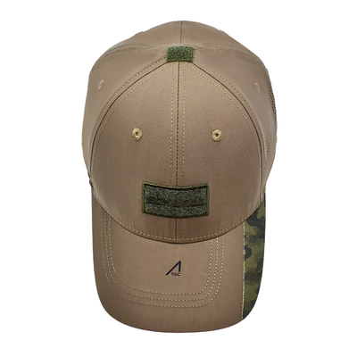 Ceinture de velours réglable 6 panneaux casquette de base-ball avec visière incurvée et 6 yeux