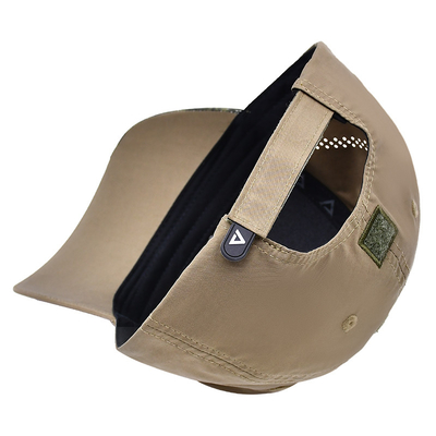 Ceinture de velours réglable 6 panneaux casquette de base-ball avec visière incurvée et 6 yeux