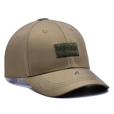 Ceinture de velours réglable 6 panneaux casquette de base-ball avec visière incurvée et 6 yeux