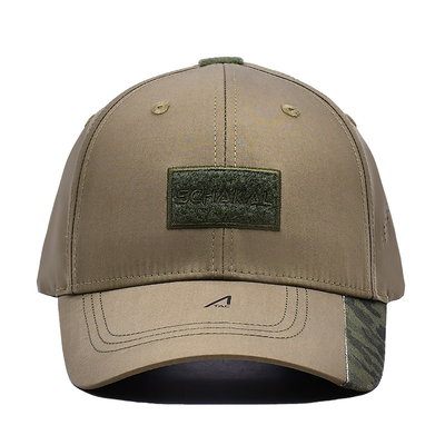 Ceinture de velours réglable 6 panneaux casquette de base-ball avec visière incurvée et 6 yeux