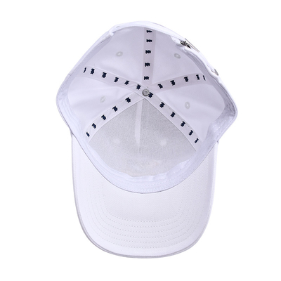 Casquette de baseball à cinq panneaux structurée avec logo brodé