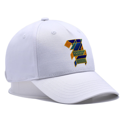 Casquette de baseball à cinq panneaux structurée avec logo brodé