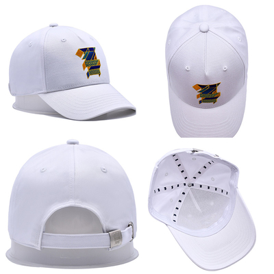 Casquette de baseball à cinq panneaux structurée avec logo brodé