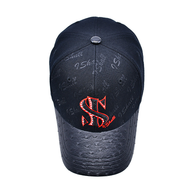 Ceinture réglable et conception structurée 6 panneaux bonnet de baseball pour la personnalisation