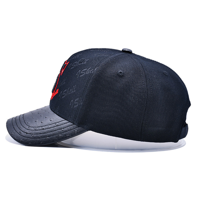 Ceinture réglable et conception structurée 6 panneaux bonnet de baseball pour la personnalisation