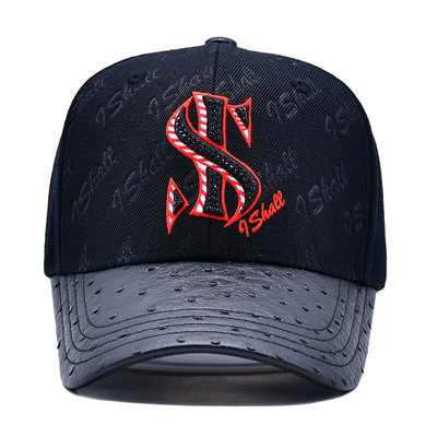 Ceinture réglable et conception structurée 6 panneaux bonnet de baseball pour la personnalisation