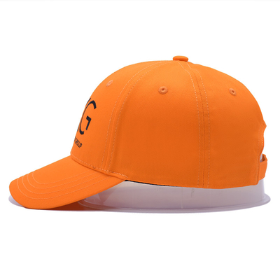 Panneau avant structuré Cap de baseball à six panneaux Tissu en coton avec logo brodé