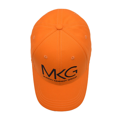 Panneau avant structuré Cap de baseball à six panneaux Tissu en coton avec logo brodé