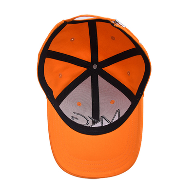 Panneau avant structuré Cap de baseball à six panneaux Tissu en coton avec logo brodé