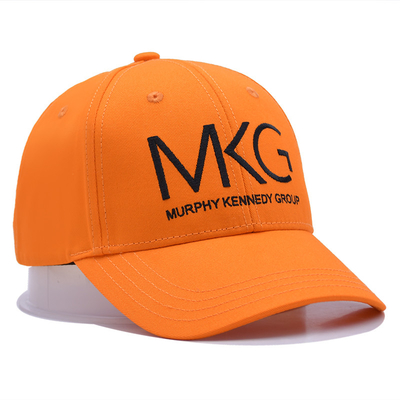 Panneau avant structuré Cap de baseball à six panneaux Tissu en coton avec logo brodé