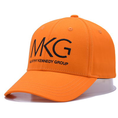 Panneau avant structuré Cap de baseball à six panneaux Tissu en coton avec logo brodé