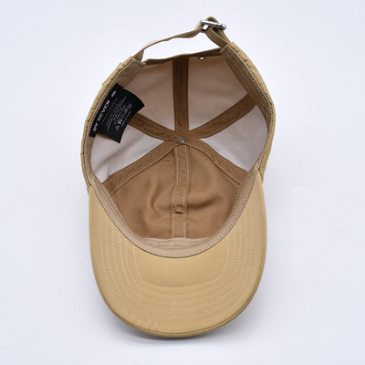 Fabrique de qualité professionnel 6 panneaux fabrication de casquette de baseball avec patch en caoutchouc