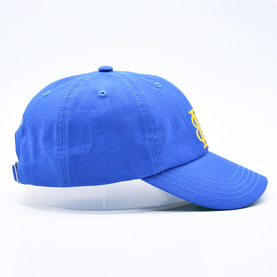 Logo brodé personnalisé Cap de baseball à 6 panneaux non structuré avec visière incurvée