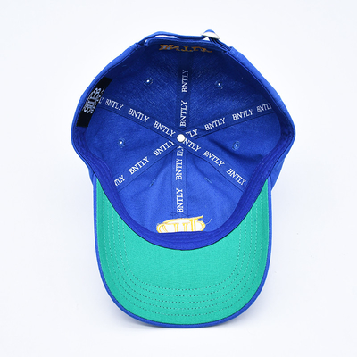 Logo brodé personnalisé Cap de baseball à 6 panneaux non structuré avec visière incurvée
