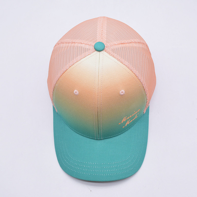 prix d'usine Six Panneau Construit Trucker Baseball Cap Match La couleur du tissu