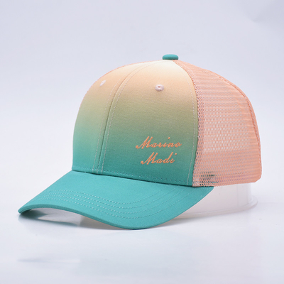 prix d'usine Six Panneau Construit Trucker Baseball Cap Match La couleur du tissu