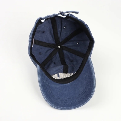 Coupe de base-ball à 6 panneaux avec visor courbé à broderie plate