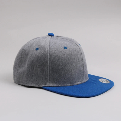 Nouveaux adultes 6 Panneau Cap Snapback personnalisé Deux tons Cap Snapback à bord plat