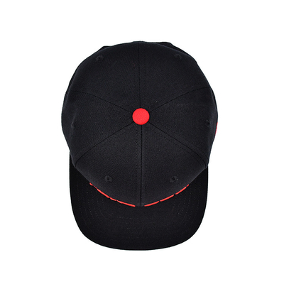 Chapeau Snapback en tailles réglables avec logo broderie 3D et bande intérieure d'impression étiquette tissée