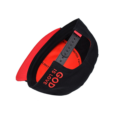 Chapeau Snapback en tailles réglables avec logo broderie 3D et bande intérieure d'impression étiquette tissée