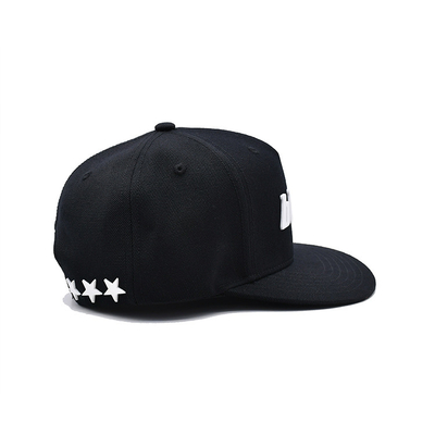 Chapeau en caoutchouc personnalisé à bord plat Unisexe avec logo brodé