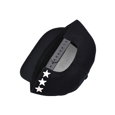 Chapeau en caoutchouc personnalisé à bord plat Unisexe avec logo brodé