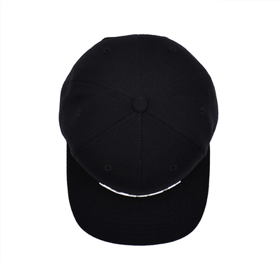 Chapeau en caoutchouc personnalisé à bord plat Unisexe avec logo brodé