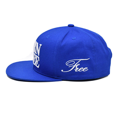 Chapeau à rayures plates respirant avec logo brodé sur mesure