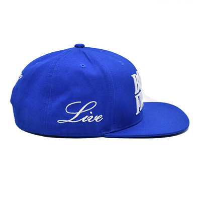 Chapeau à rayures plates respirant avec logo brodé sur mesure