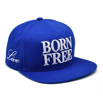 Chapeau à rayures plates respirant avec logo brodé sur mesure