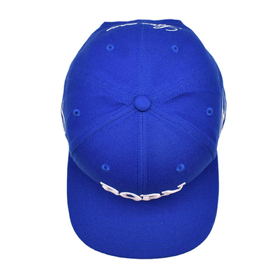 Chapeau à rayures plates respirant avec logo brodé sur mesure