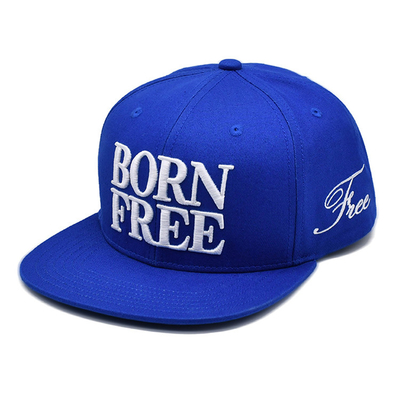 Chapeau à rayures plates respirant avec logo brodé sur mesure
