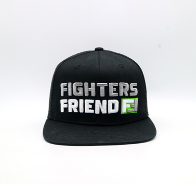 Capuchon de camionneur brodé / Capuchon de camionneur Snapback avec Snapback en plastique et logo personnalisé