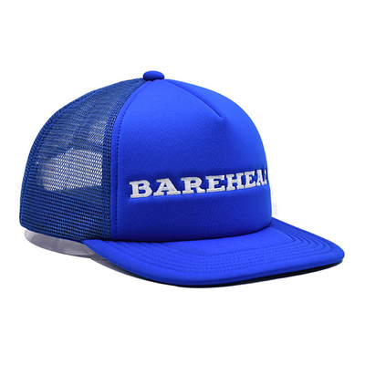 Logo brodé Chapeau de toute saison 6 panneaux Casquettes construites avec visière d'éponge et panneau avant