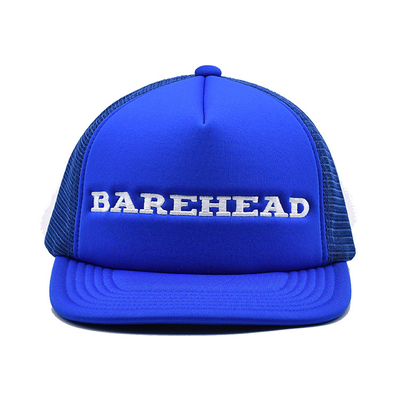 Logo brodé Chapeau de toute saison 6 panneaux Casquettes construites avec visière d'éponge et panneau avant