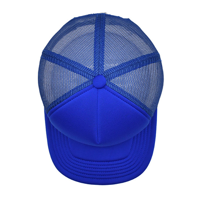 Logo brodé Chapeau de toute saison 6 panneaux Casquettes construites avec visière d'éponge et panneau avant